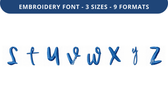 Alphonsine Font S to Z: Elegant Embroidery for Gifts