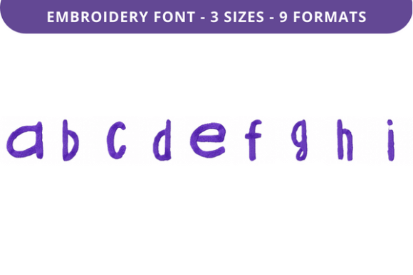 Brittle Bush Font: A to I for Seasonal Embroidery