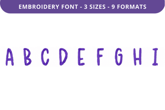 Brittle Bush Font Uppercase: A to I for Seasonal Embroidery