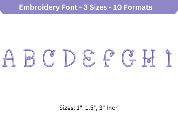 BumbleBee Font A to I: Seasonal Embroidery Review