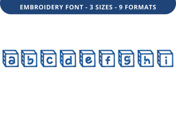 Corner Block Font a to I: A Versatile Embroidery Choice