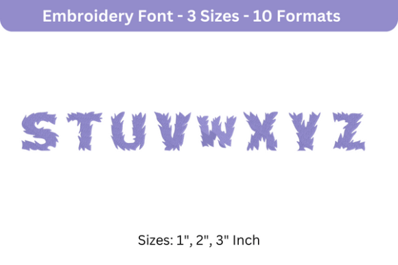 Fire Cat Font S to Z: An Embroidery Designer Review