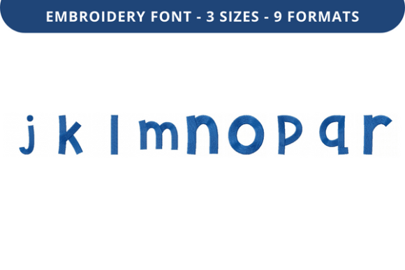 Gumbies Font J to R: A Charming Embroidery Choice