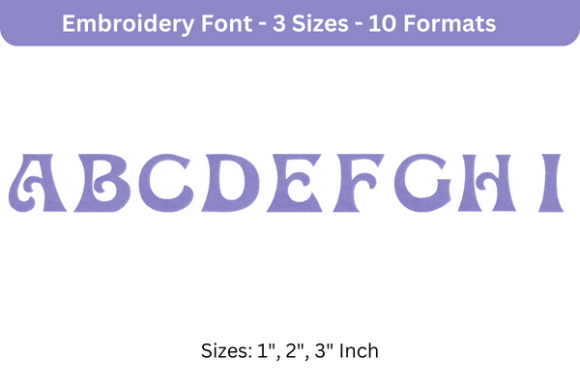 Pasdenom Font A to I: Seasonal Embroidery Review