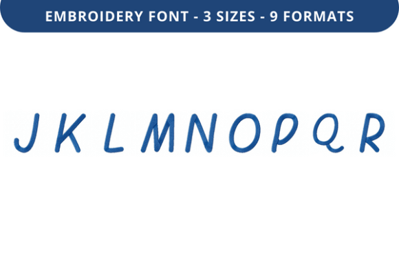 Quiet Dindle Font J to R: A Premium Embroidery Choice