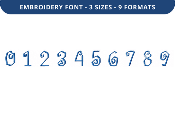 Review: Cool Culottes Font 0 to 9 for Holiday Embroidery