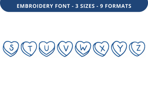 Review: Talking Hearts Font S to Z for Sweatshirts