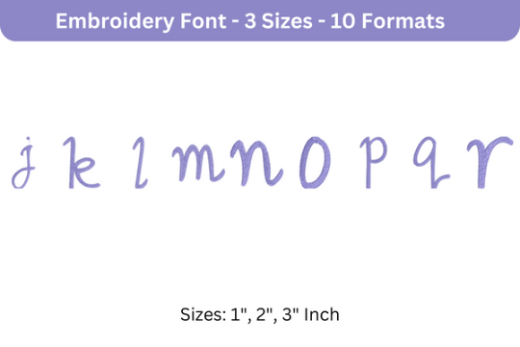 Romantic Font J to R: A Designer’s Stitch Test