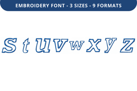 Sells Word Font S to Z: A Perfect Embroidery Choice